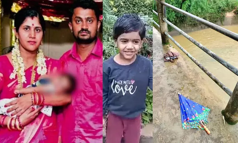 യുവതിയും കുഞ്ഞും പുഴയിൽ ചാടി മരിച്ച സംഭവം; ഭർതൃകുടുംബത്തിനെതിരെ കേസ്