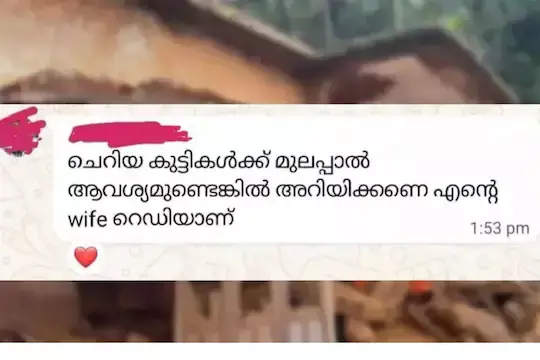 വയനാട്ടിലെ കുഞ്ഞുങ്ങളെ മുലയൂട്ടാൻ തയ്യാറാണെന്ന് ഇടുക്കിയിലെ ഒരമ്മ; വൈറലായ സന്ദേശം, പിന്നാലെ ഫോൺകോൾ