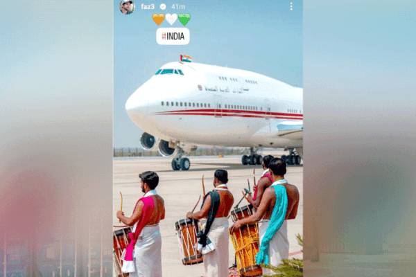 ചെണ്ടമേള ദൃശ്യം പങ്കുവെച്ച് ശൈഖ് ഹംദാൻ